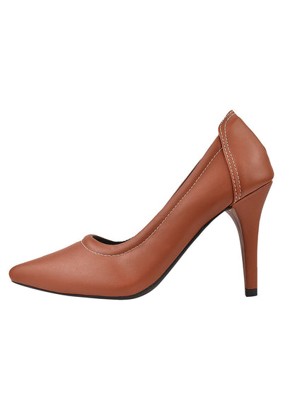 Scarpin Feminino, Salto Alto Agulha, Bico Fino, Conforto