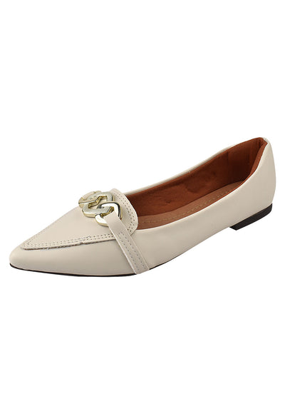 Sapatilha Mocassim Feminino, ABS, Bico Fino