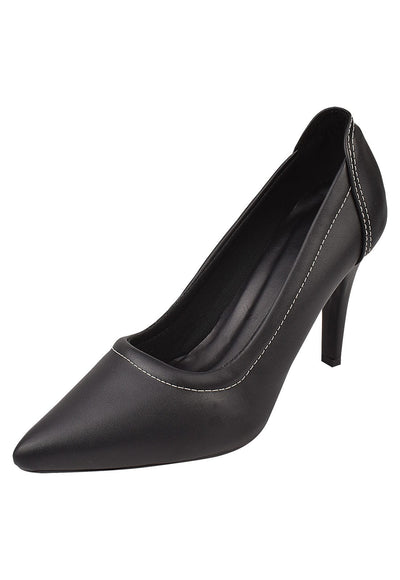 Scarpin Feminino, Salto Alto Agulha, Bico Fino, Conforto