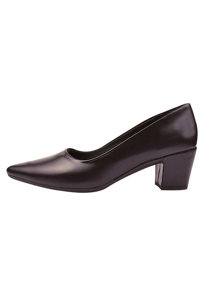 Scarpin Feminino Moda Namoratta Salto Bloco Bico Fino Clássico