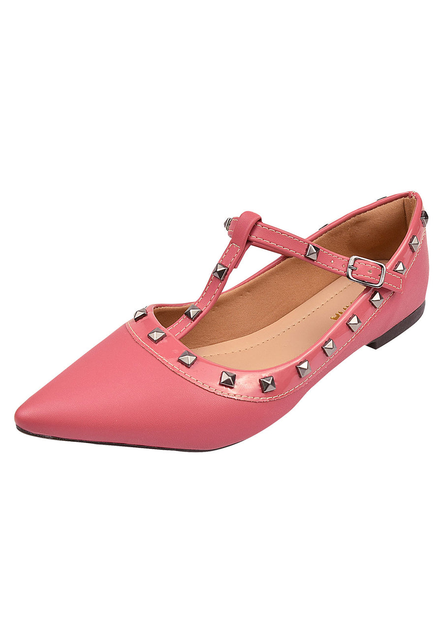 Sapatilha Feminina Bico fino Moda Namoratta Com Spikes