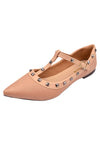 Sapatilha Feminina Bico fino Moda Namoratta Com Spikes